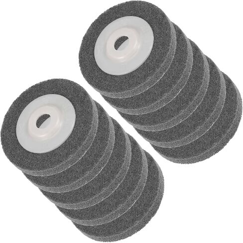 Polishing Wheel, 5/8" x 4" (ID x OD), Nylon Abrasive Wheels - (Applications: for Polish Grooves, Curved Surfaces), 10-Pieces in Saudi Arabia