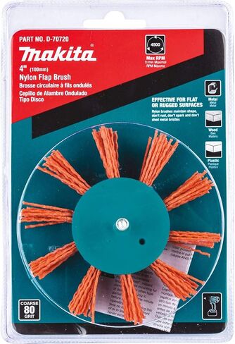 Makita D-70720 4" Nylon Flap Brush, Coarse, 80 Grit in Kuwait