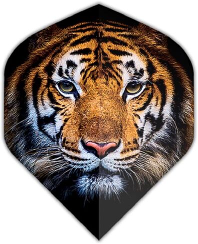 لعبة السهام الأمريكية 3 مجموعات (9 رحلات جوية) Pentathlon Standard Tiger Dart Flights - 100 ميكرون، Ex-Tough in Saudi Arabia