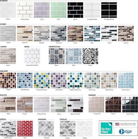 Tic Tac Tiles Peel and Stick Self Adhesive Removable Stick On Kitchen Backsplash Bathroom 3D Wall Sticker Wallpaper Tiles in Small Square Designs (Vetro Aqua & Glassy Peacock) (10, Aqua Vetro) in Saudi Arabia