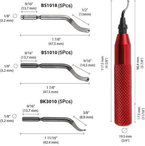 أداة إزالة الأزيز مع 15 شفرة إزالة نتوءات دوارة فولاذية عالية السرعة للاستبدال in Kuwait