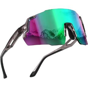 Cycling Glasses for Men Women, UV400 Protection, TR90 Frame, Sport Sunglasses for Running Driving Bicycle MTB Riding