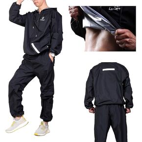 Sauna Suits for Men Women Sweat Sauna Jacket Long Sleeve Sauna pants Sauna Top Gym Workout