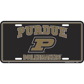 HangTime Purdue Embossed Metal auto tag