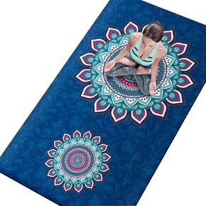 Large Yoga Mat 75"L x 40"W x 8mm Extra Thick Non Slip Exercise & Fitness Mat for All Types of Yoga, Pilates & Floor Workouts