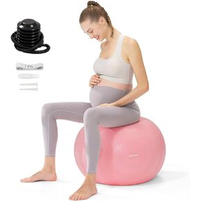 YOTTOY Pregnancy Ball,1.8mm Thick Birthing Ball for Maternity Physio and Birth Preparation,Yoga Ball&Exercise Ball for Pregnancy Includes Pump