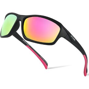 Myiaur Polarized Sunglasses for Women Lightweight Sports Eyewear for Running Cycling Fishing M8165