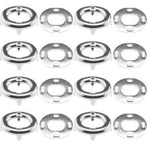 20sets Turnbutton Lock Kit Metal Eyelet Washer Turnbutton Lock Base Piece Socket Turnbutton Fastener for Canvas Tent Buckle Luggage Handbags