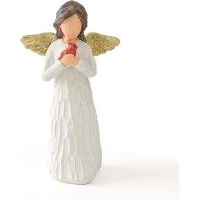 Guardian Angel Statue, Angel Figurines for Women, Resin Angel Statues Sympathy Rememberance Memorial Comfort Heaven Christmas Thanksgiving Gifts