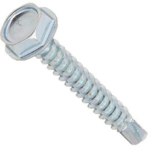 47203 6-20-Inch x 1-Inch Washer Head Self Drilling Screw, 1-Pound