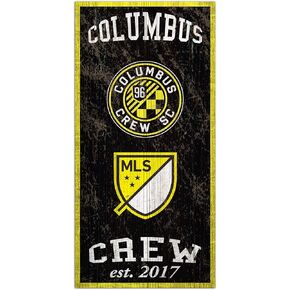 Fan Creations MLS Columbus Crew Unisex Columbus Crew Heritage Sign, Team Color, 6 x 12