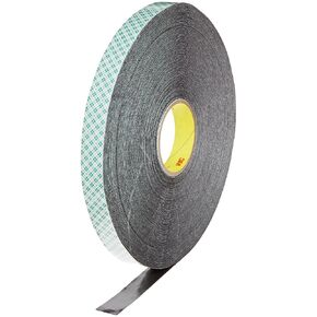 3M 4052 Natural Polyurethane Double Coated Foam Tape, 1" width x 72yd length (1 roll)