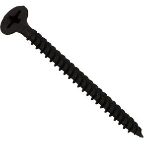 47104 6-Inch x 2-Inch Fine Thread Phillips Drive Drywall Screw, black