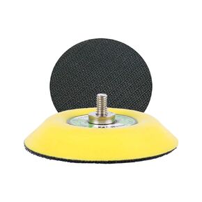3 Inch Hook and Loop Backing Pad Practical Spindle Pad Reusable Polisher Backer Plate for Sanding Discs Wool Sponge Pads