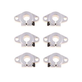 Eowpower 6Pcs Aluminum SHF12 Size 12mm Linear Rod Rail Shaft Support Motion