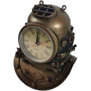 خوذة غوص معدنية من بيرفوتال، ساعة مكتبية، ديكور منزلي، إبداعية، غير موقوتة، تعمل بالبطارية in Kuwait