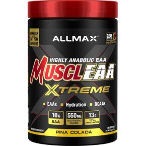 ALLMAX MUSCLEAA XTREME, Pina Colada - 532 g Powder - Provides EAAs, BCAAs & Hydration - Up to 30 Servings