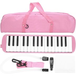 32 Keys Melodica Air Piano Keyboard with Mouthpiece Blowpipe for Beginners Adults Gift ()