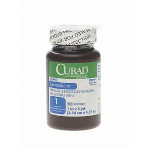 CURAD Sterile Plain Packing Gauze Strips, 1" x 5 yds., Essential Wound Care Supplies