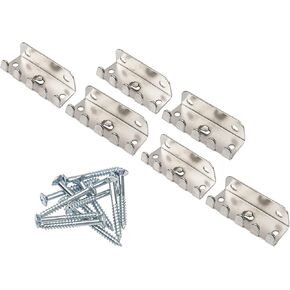 6Pcs Yootones Single Tremolo Spring Claw w/Screws Set Compatible with Fender Strat ST Stratocaster Guitar Replacement (Silver)