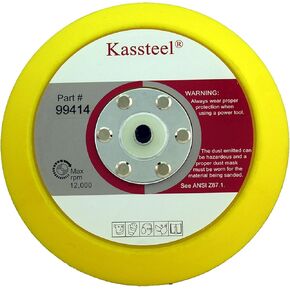 99414 6" by No Hole Back-up Pad with 16mm Thick 5/16"-24 Threaded Hub PSA Sanding Discs (1 Pad)