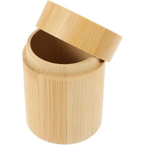 GLEAVI Box Bamboo Toothpick Holder Toothpick Holder Dispenser Automatic Toothpick Dispenser Wood Toothpick Dispenser Toothpick Jar Cotton Swabs Container Storage Wooden Toothpick Travel
