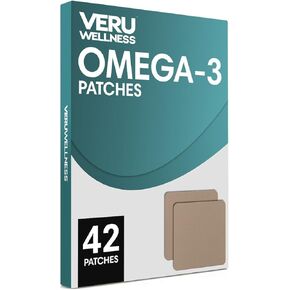 Omega-3 Plus Daily Patch - Self Adhesive Time Release Topical Patch, 8-10 Hours (42 Day Supply)