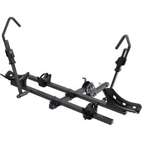 TANX Bike Racks for Ebikes,Fat Tire Bike Rack for Tow Hitch 2-Bike 200 lbs Capacity,Hitch Bike Rack for Heavy E bike, Wobble Free Smart Tilting Platform Style Bike Rack for Standard, 2 inch Receiver