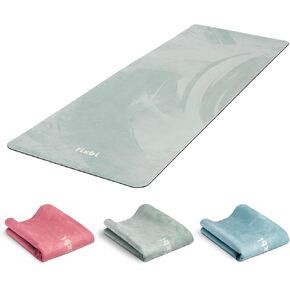 Travel Yoga Mat and Top Layer - Thin, Light, Foldable and Washable