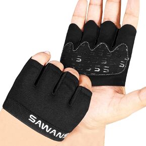 Nonslip Workout Gloves for Men Weights Calluses Cushion Grip Exercise Gym Gloves for Women Finger Protectors Half Finger Glove Pole Guantes Fitness Yoga Lady Gym Gloves