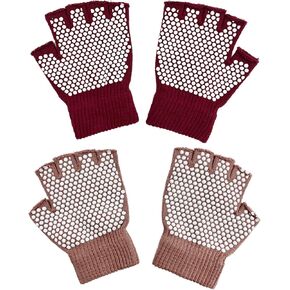 Yoga Gloves - Yoga Gloves with Grips for Women - Grip Gloves for Pilates