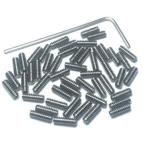 50pcs Set Screws 4-40 x 5/16 inch 304 Stainless Steel Allen Head Hex Hexagon Socket Set Screws with 1.27mm Allen Wrench,Set Grub Screws Hex Allen Head Socket Set Screws.(5/16" Length)