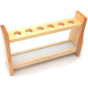 Wood Test Tube Rack Labs Premium Wooden Test Tube Rack Test Tube Holder 6 Tube Capacity (0.7" (18mm) Holes)