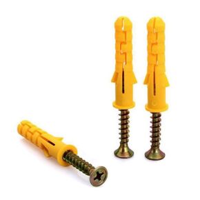 M6 x 30 / M8 x 40 Plastic Wall Screw Anchor Plugs with Self-Tapping Screws(M8 x 40)