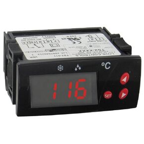 Dwyer Love Series TS2 Digital Temperature Switch, Red Display, 110 VAC Supply Voltage, °F display