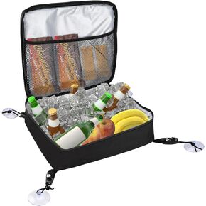Amarine Made Deck Bag Cooler, Paddle Board Deck Bag for Outdoor, Paddle Board Cooler, Board Deck Cooler, Soft Insulated Cooler Bag for Camping, Kayaking, Black