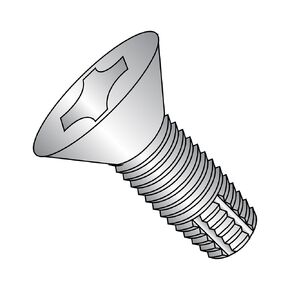 Small Parts 1024FPF188 18-8 Stainless Steel Thread Cutting Screw, Plain Finish, 82 Degree Flat Head, Phillips Drive, Type F, #10-24 Thread Size, 1-1/2" Length (Pack of 25)