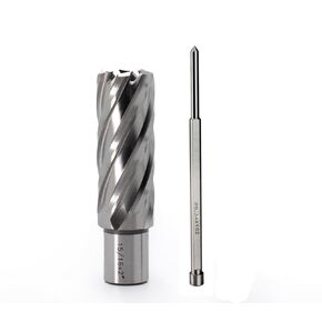 OSCARBIDE Annular Cutter 15/16 inch Cutting Diameter,2 inch Depth of Cut,3/4 inch Weldon Shank 2 Flat Mag Drill Bit with Pilot Pin for Magnetic Drill Press,1 Piece