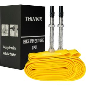Thinvik TPU Inner Tube Upgraded Durability for Road Bike Tire 700 x 18-32 Bicycle tube 65MM 85MM length of Presta Valve- 2 PCS (One Pair)