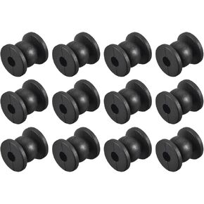 MECCANIXITY Anti-Vibration Shock Absorption Damping Rubber Balls M4x12mm for RC Quadcopter FPV Gimbal Camera Mount (Black/Pack of 24)