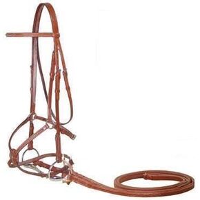 Opulent Series Figure 8 Fancy Stitched Horse Bridle with Rubber Reins