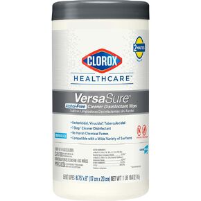 Clorox Healthcare Versasure Alcohol-Free Cleaner Disinfectant Wipes, CloroxPro Healthcare Cleaning and Industrial Cleaning, 85 Count - 31757