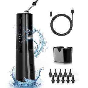 Electric Ear Wax Remover, Ear Cleaner Irrigation Flushing System - 3 Pressure Modes, USB Rechargeable - Safe & Effective Ear Flushing Kit for Ear Wax Buildup