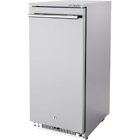 15 Inch 100 Cans Outdoor Beverage Refrigerator, 3.5 cu. ft. Built-in Beverage Cooler with Easy-Swap Reversible Door, 26°F Outdoor Beverage Fridge, SUS304, Lockable, ETL & NSF7 Certified