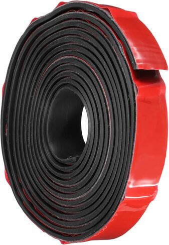 شرائط مطاطية لاصقة من uxcell، مقاس 0.6 بوصة عرض × 1/16 بوصة طول × 6 بوصة طول، لفات من مطاط النيوبرين الصلب مع دعم لاصق للحرف اليدوية in Kuwait