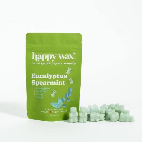Happy Wax Calming Lavender Bear Melts - Natural Floral Scented with Essential Oils - Non-Toxic, Pet-Safe (8 oz Pouch) in Saudi Arabia