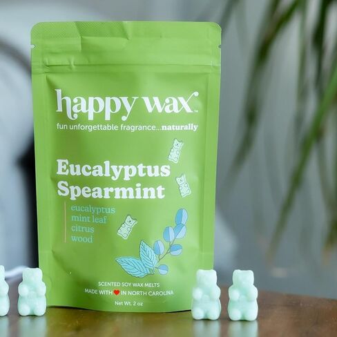 Happy Wax Calming Lavender Bear Melts - Natural Floral Scented with Essential Oils - Non-Toxic, Pet-Safe (8 oz Pouch) in Saudi Arabia