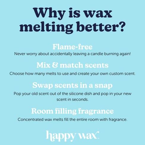 Happy Wax Calming Lavender Bear Melts - Natural Floral Scented with Essential Oils - Non-Toxic, Pet-Safe (8 oz Pouch) in Saudi Arabia