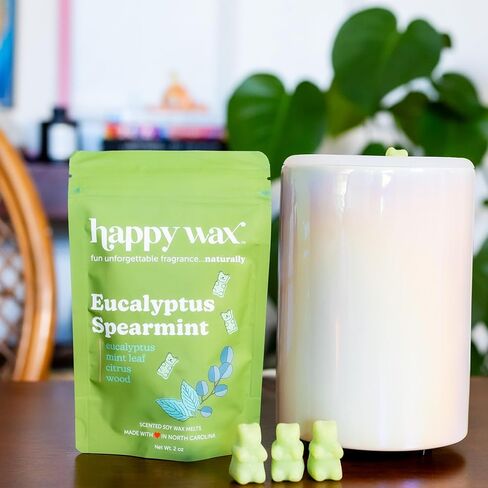 Happy Wax Calming Lavender Bear Melts - Natural Floral Scented with Essential Oils - Non-Toxic, Pet-Safe (8 oz Pouch) in Saudi Arabia