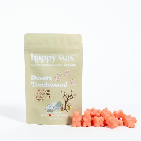 Happy Wax Calming Lavender Bear Melts - Natural Floral Scented with Essential Oils - Non-Toxic, Pet-Safe (8 oz Pouch) in Saudi Arabia